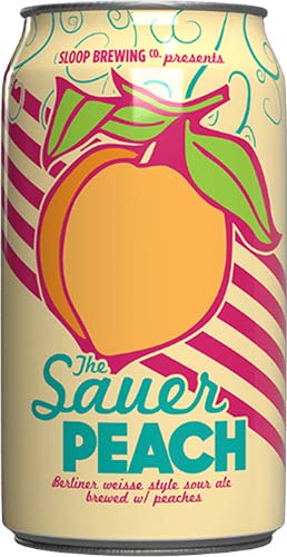 Sloop The Sauer Peach Sour 6 Pack 12 Oz Cans