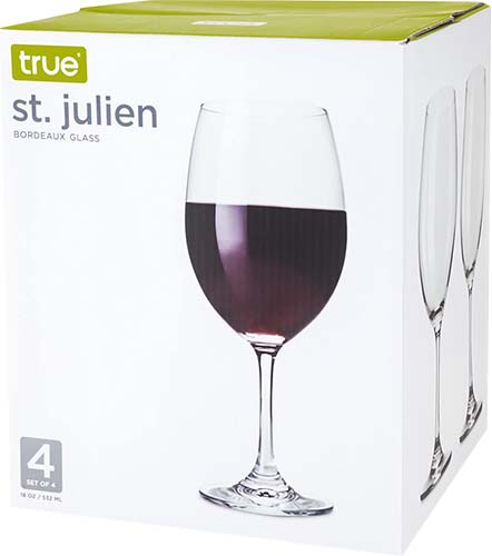 True Bordeaux 4pk Wine Glass