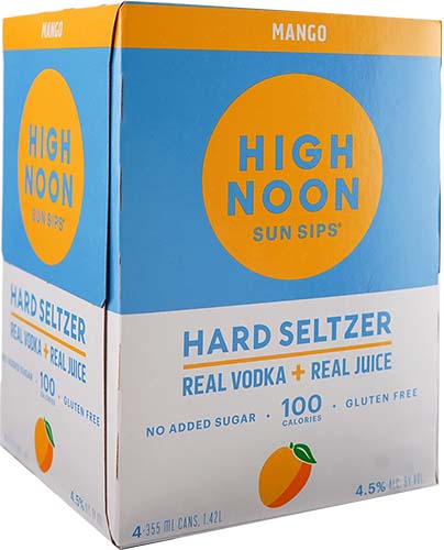 High Noon Mango Soda 4-pack