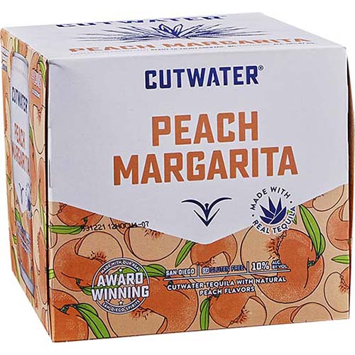 Cutwater 4pk Peach Margarita