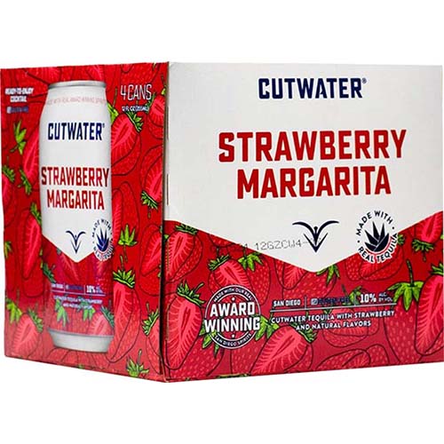 Cutwater 4pk Strawberry Margarita
