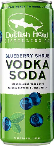 Dogfish Head Vodka Soda Blueberry Shrub 4pk Can