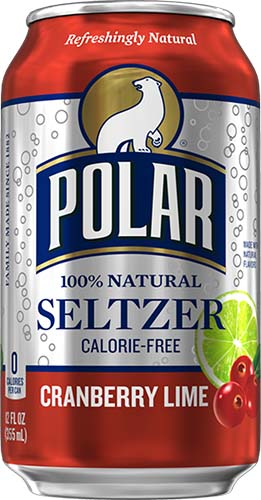 Polar Cranberry Lime Seltzer 12oz Cn