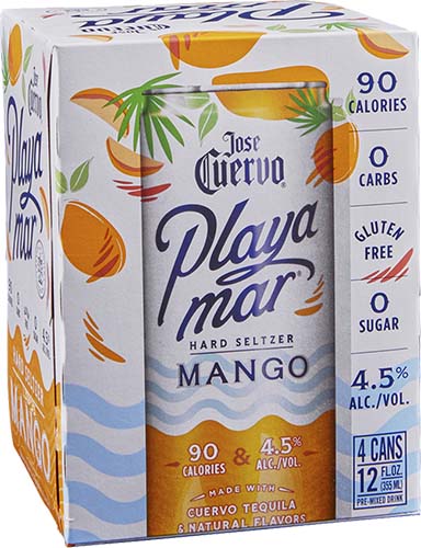 Jose Cuervo Playa Mar Mango Seltzer 4pk