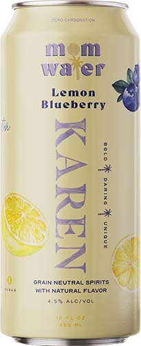 Mom Water 'karen' Lemon Blueberry 4pk Cn