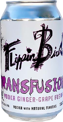 Flippin Bird Transfusion Vodka Ginger-grape 4pk