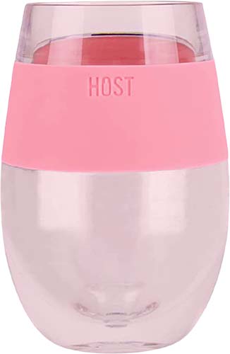 True Wine Freeze Cooling Cup Clear Coral