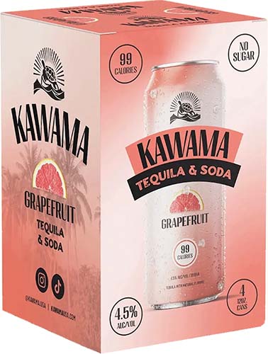 Kawama Tequila Soda Grapefruit 4pk 12oz