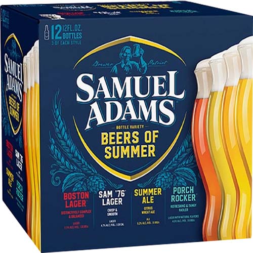 Sam Adams Summer Squeeze Variety Pack 12 Pack 12 Oz Cans