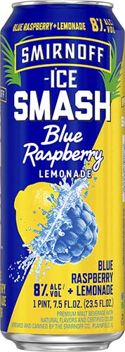 Smirnoff Ice Smash Blue Raspberry Blackberry Malt Beverage