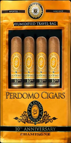 Perdomo Champagne Cigars - 4 Pack In Humidor Bag