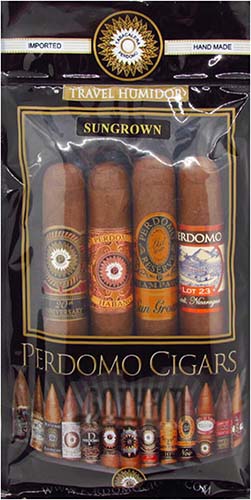 Perdomo Sungrown Cigars - 4 Pack In Humidor Bag