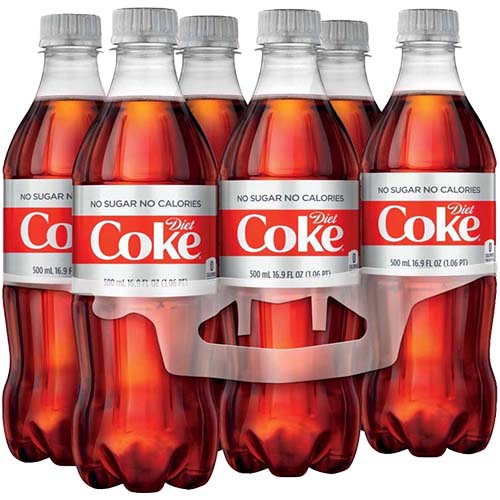 Diet Coke 6 Pack 16.9 Oz Bottles