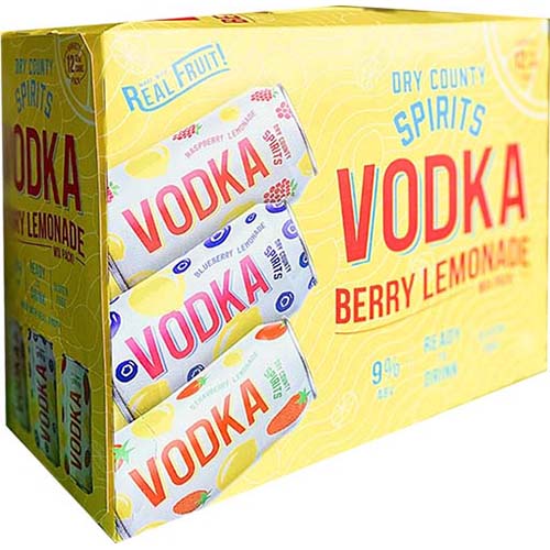 Dry County Spirits Berry Lemonade Vodka 12oz Czn