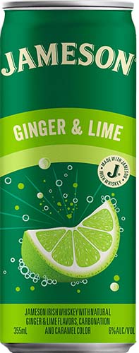 Jameson Ginger & Lime 6/4pk Cn