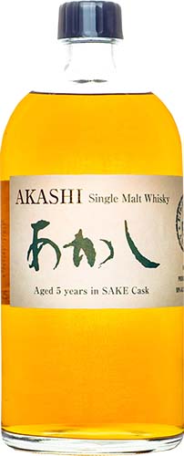 Akashi 5 Year Old Sake Cask Finish Single Malt Whiskey