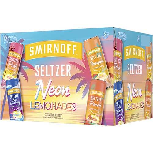 Smirnoff Neon Lemonade Seltzer Variety Cans