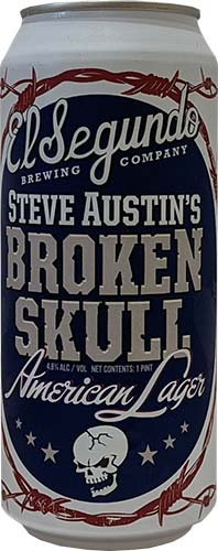 El Segundo Broken Skull American Lager 4 Pack 16 Oz Cans