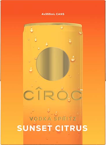 Ciroc Spritz Sunset Citrus 4pk C 355ml