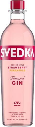 Svedka Strawberry/pineapple Gin 750ml