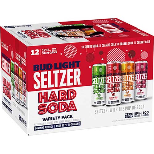 Bud Light Seltzer Soda Varity 2/12 Pkcn