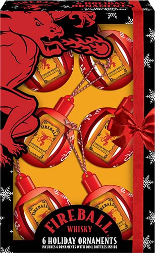 Fireball Cinnamon Whisky Holiday Ornament
