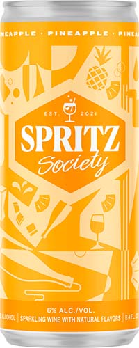 Spritz Society Pineapple Sparkling Cocktail 4pk
