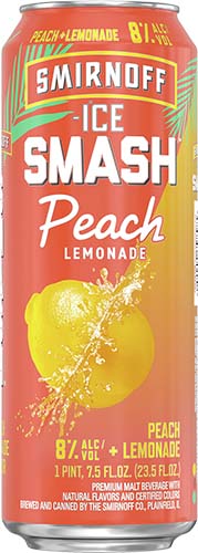 Smirnoff Ice Smash Peach Lem.24oz Can