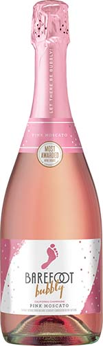 Barefoot Pink Moscato Bubbly 750ml