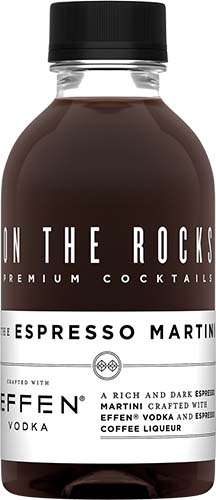 On The Rocks Effen Espresso Martini Ready To Drink Cocktail