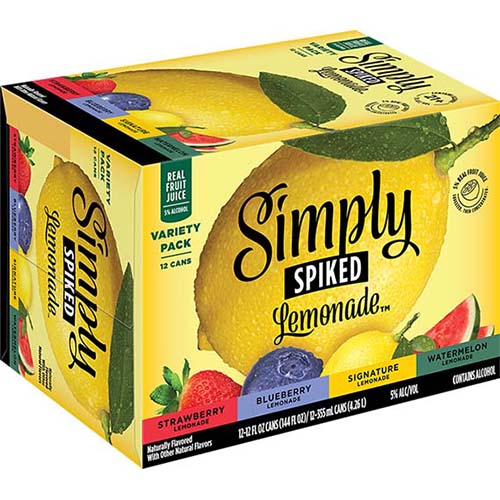 Simply Spiked Lemonade Mix 12pk Cn