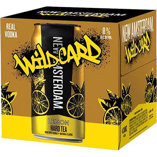Wild Card Hard Lemon Tea 4pk C 355ml