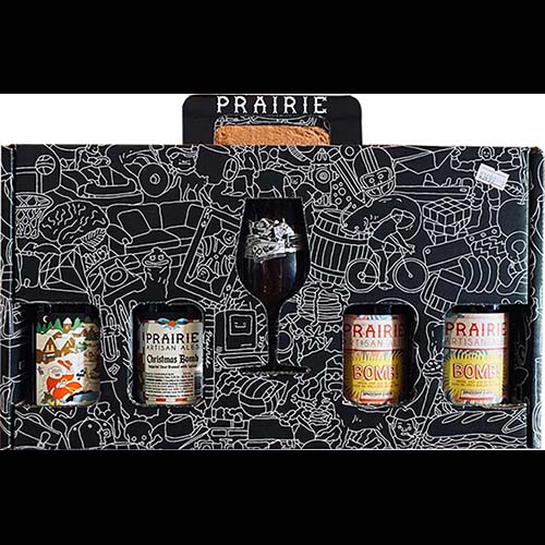 Prairie Artisan Stout Holiday Gift Pack 4btls W/glass