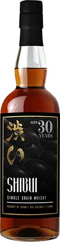Shibui 30 Year Old Single Grain Japanese Whiskey