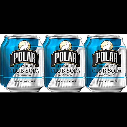 Polar Club Soda 7.5z 6 Pack Can