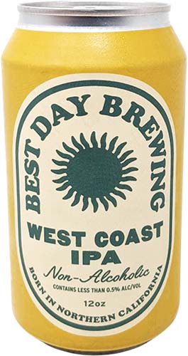 Best Day Brewing - West Coast Ipa - Non-alcoholic Beer