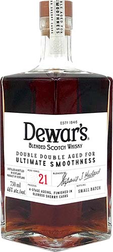 Dewar's Double Double 21 Year Old Single Malt Scotch Whiskey