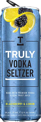 Truly Vodka Seltzer Blackberry & Lemon (4x12oz Can)