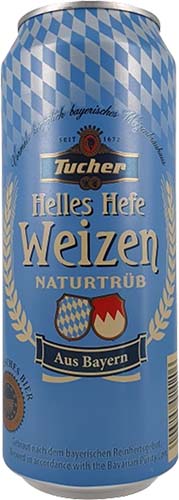 Tucher Helles Hefe 4 Cans 16 Oz