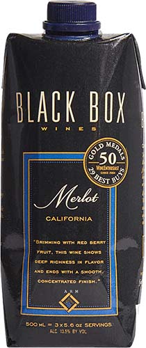Black Box Merlot Calif 500ml