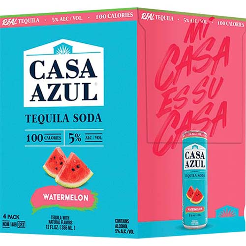 Casa Azul Tequila Soda Watermelon Cans