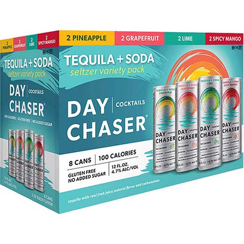Day Chaser Tequila Soda Variety Pack 8pk C 12oz