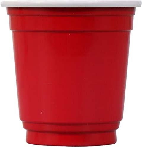 Cups Disposable-shot Hard Plastic Red 2oz 20ct