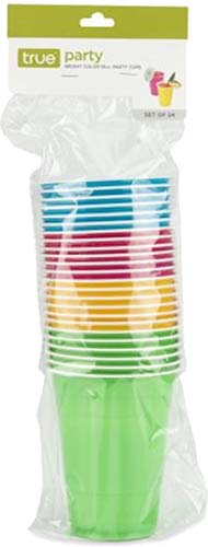 Cups Brigh Color Plastic Cups 16oz 24pk