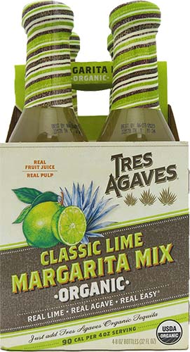 Tres Agaves Margarita Mix Organic 4pk