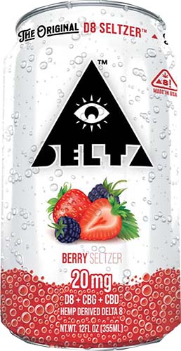 Delta 8 Seltzer Berry 12oz