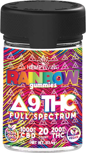 Rainbow Delta9 Gummies 6/20mg