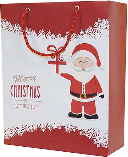 Gift Bag Merry Christmas White