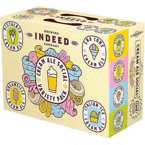 Indeed Brewing Cream Ale Social Variety Pack 12 Pk Cans