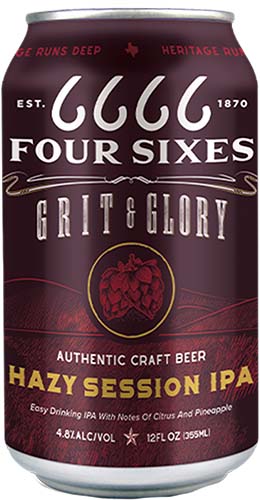 Four Sixes Hazy Session Ipa 6pk Can